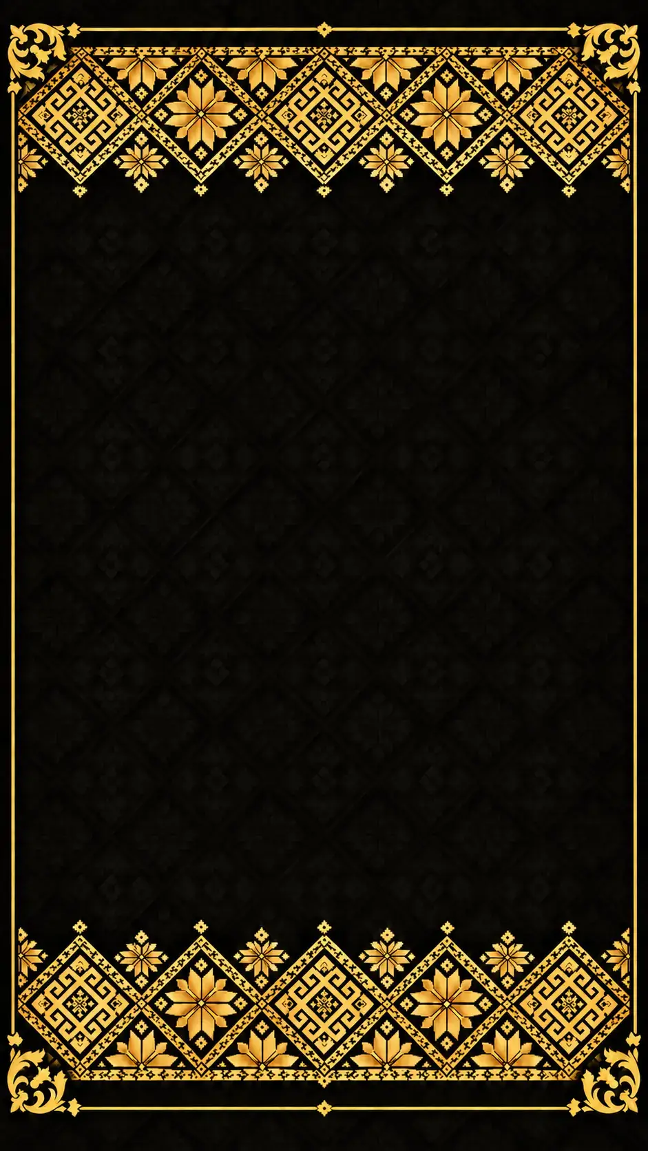 Black-and-gold-Songket frame